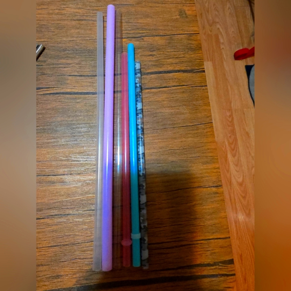 Colorful Reusable Straws Set